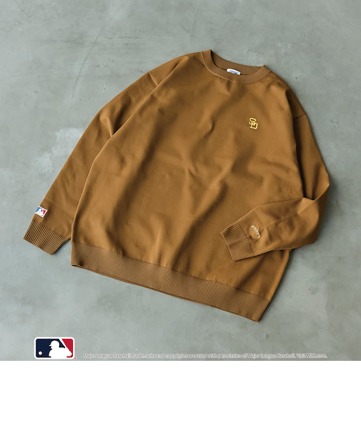 MLB別注　エンブレム付きクルーネックニット