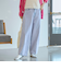 【春気分上がる美シルエットパンツ】デニムトッピングカーブパンツ