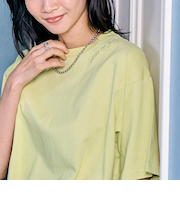 【春色×ゆるシルエット/6色展開/WEB限定/推しカラー】刺繍ハーフスリーブＴシャツ