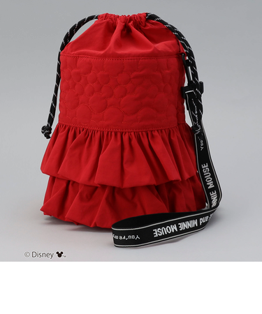 【Disney／ディズニー】coen限定 キルトフリル巾着ショルダーバッグ