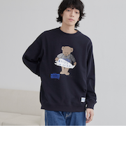 COSBY（コスビー）別注 　ベアプリントスウェット
