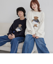 COSBY（コスビー）別注 　ベアプリントスウェット