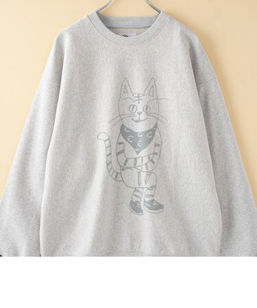 YUJIRO KOYAMA（小山ゆうじろう）コラボ裏毛クルーネックスウェット