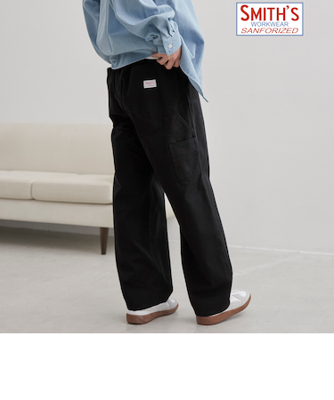 SMITH’S（スミス）別注　ワークペインターイージーパンツ（オフホワイト／ブラック）