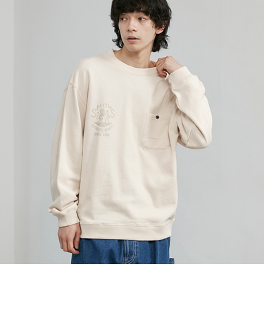 SMITH’S（スミス）別注プリントポケットスウェット