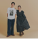 MIYAKO TAKAYAMA フリルデニムワンピース