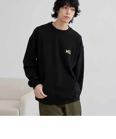 MEI（メイ）別注 裏毛ロゴクルーネックスウェット