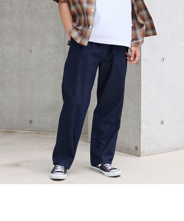 【C.DENIMS】リラックスデニムテーパードパンツ