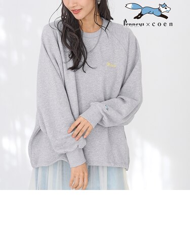 Penneys（ぺニーズ）別注　裾ドロスト裏毛スウェットプルオーバー