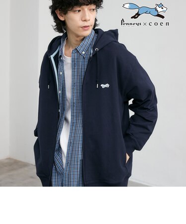 Penneys（ぺニーズ）別注クリアコットンジップアップパーカー