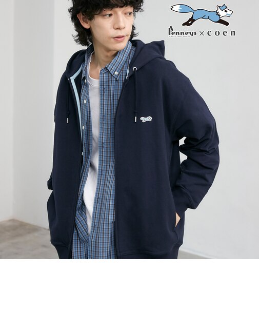 Penneys（ぺニーズ）別注クリアコットンジップアップパーカー