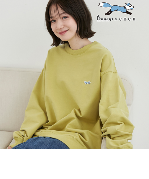 Penneys（ぺニーズ）別注クリアコットンクルーネックスウェット
