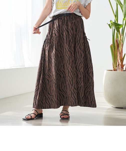 【C.mt】ドロストポケットギャザースカート