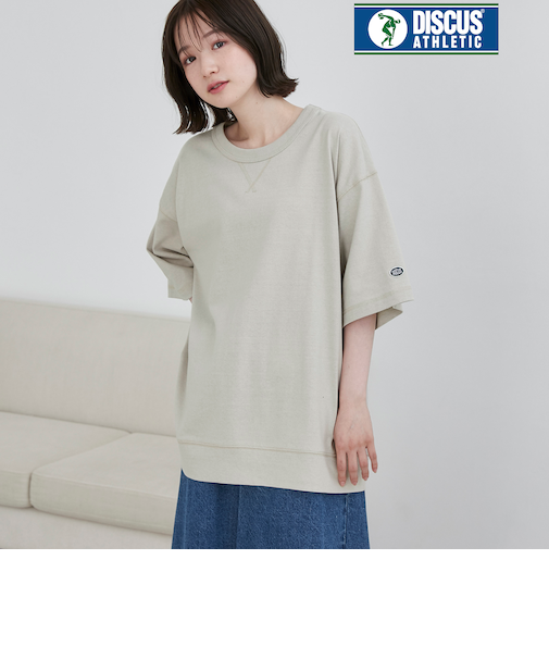DISCUS（ディスカス）別注 USAコットンスウェットTシャツ（WEB限定カラー）