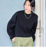 リピロンT / ワイドリブロングスリーブTシャツ