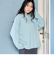 リピロンT / ワイドリブロングスリーブTシャツ