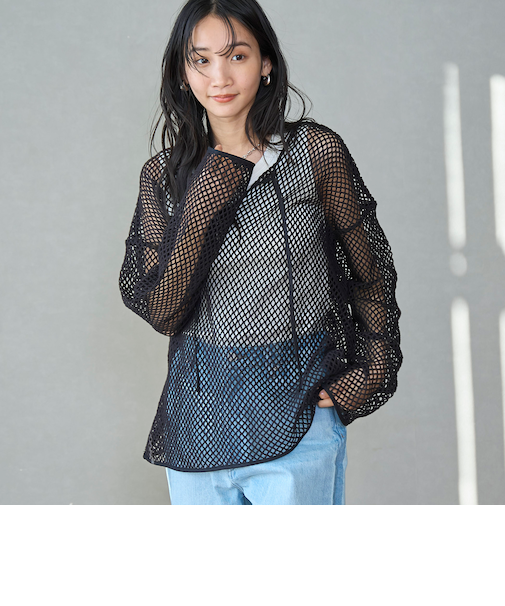 メッシュスキッパープルオーバー