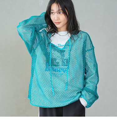 メッシュスキッパープルオーバー