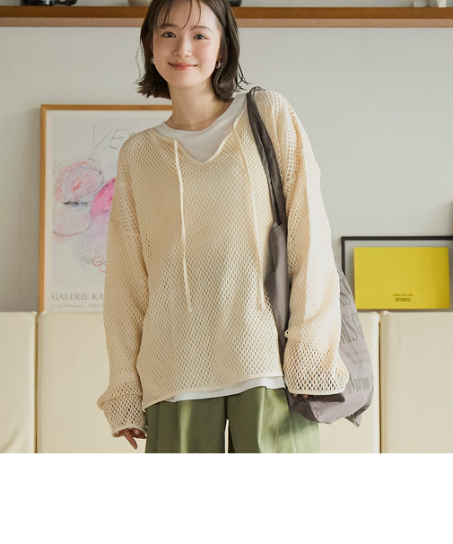 メッシュスキッパープルオーバー