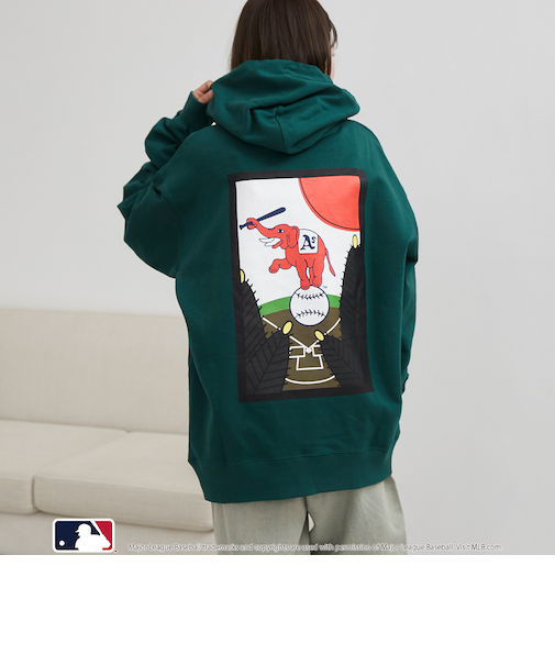 MLB別注 花札バックプリントパーカー