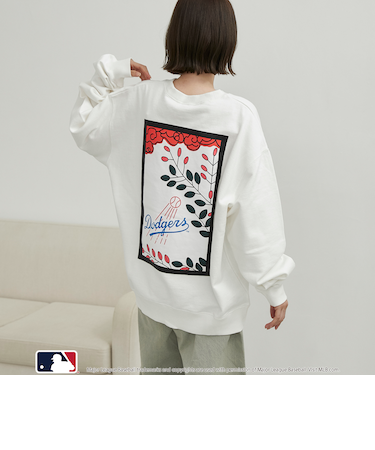 MLB別注 花札バックプリント クルーネックスウェット