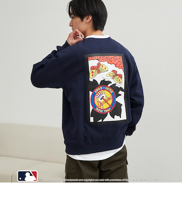 MLB別注 花札バックプリント クルーネックスウェット