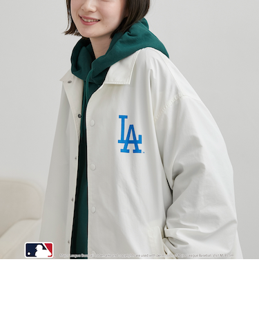 MLB別注 花札バックプリントコーチジャケット