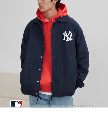MLB別注 花札バックプリントコーチジャケット