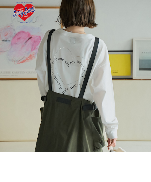 SunnySports(サニースポーツ)別注モチーフプリントロングスリーブTシャツ