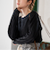 【再入荷・新色登場】ウェーブデザイン カットジャガード クルーネックTシャツ