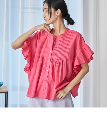 MARKET（マーケット）袖フリルブラウス