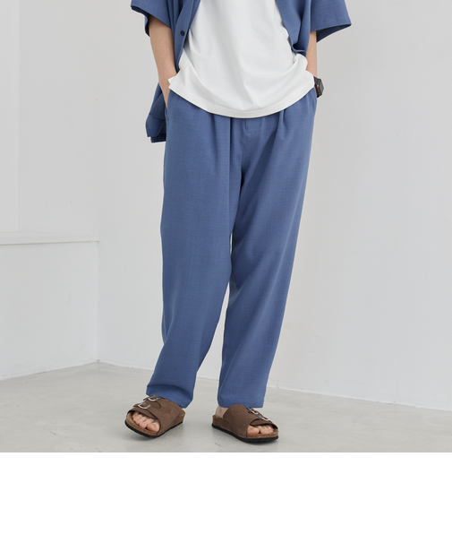 リネンライクイージーパンツ