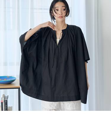 MARKET（マーケット）スモッキング チュニック ブラウス