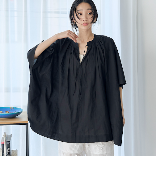 MARKET（マーケット）スモッキング チュニック ブラウス