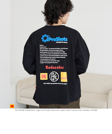 【Kodak/コダック】カメラグラフィックプリントTシャツ