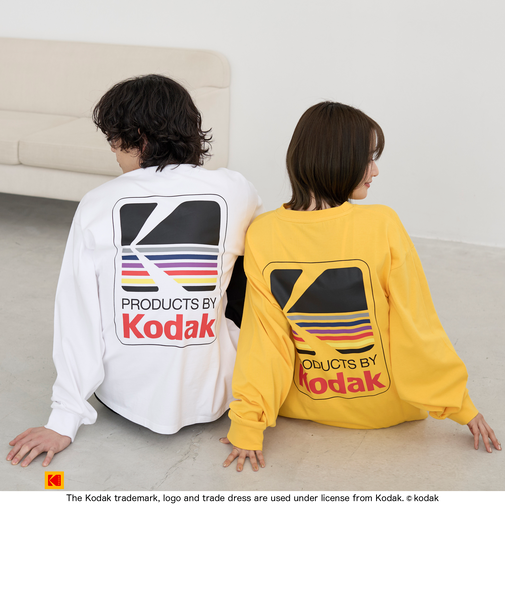 【Kodak/コダック】ロゴアイコンプリントロングTシャツ