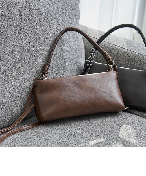 レザーライク コード ミニショルダーバッグ