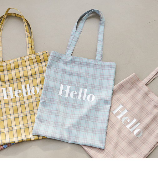 HELLO TOTE／ハローロゴトートバッグ