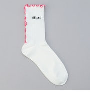 【再入荷・新色登場】配色メロー ロゴ刺繍 リブソックス