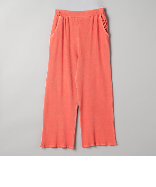 ピグメント リブ イージーワイドパンツ