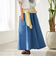 【WEB限定】Dickies（ディッキーズ）イージーフレアスカート（デニム）