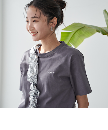 ≪完売カラー追加決定≫USAコットン COENロゴ刺繍Tシャツ