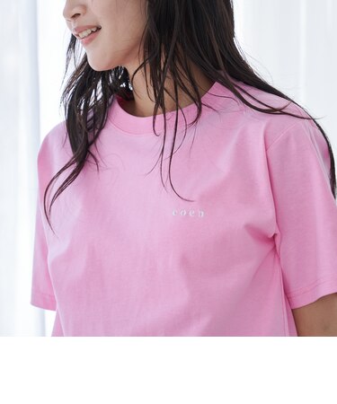 ≪完売カラー追加決定≫USAコットン COENロゴ刺繍Tシャツ