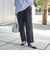 接触冷感リネンレーヨンテーパードパンツ（WEB限定サイズ）