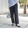 接触冷感リネンレーヨンテーパードパンツ（WEB限定サイズ）