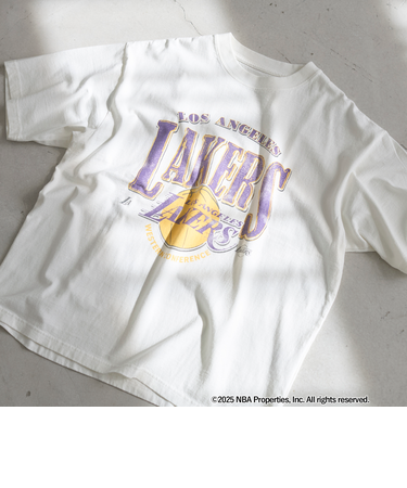 NBA別注ヴィンテージライクプリントTシャツ