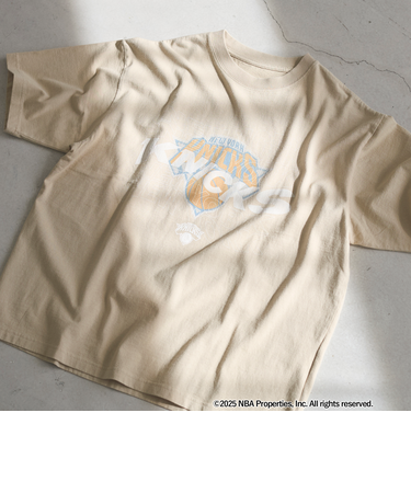 NBA別注ヴィンテージライクプリントTシャツ