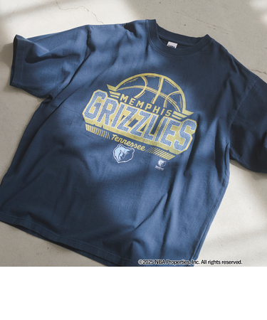 NBA別注ヴィンテージライクプリントTシャツ