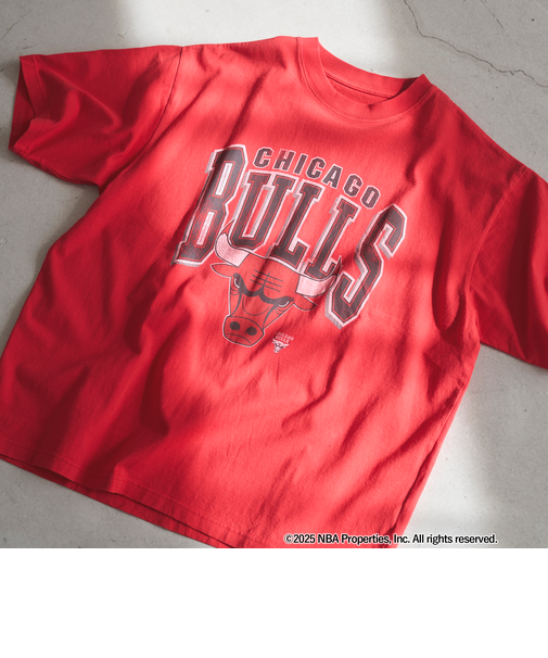 NBA別注ヴィンテージライクプリントTシャツ