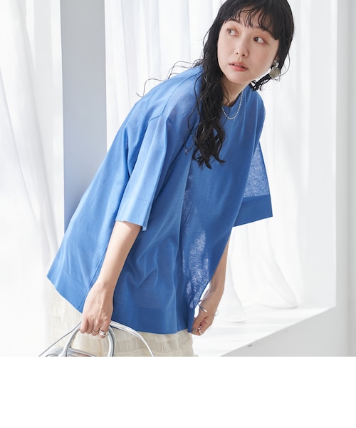 サラコシアーサマーニットビッグTシャツ｜コーエンの通販｜&mall